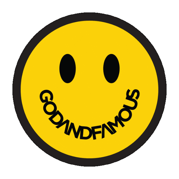 Happy Good Vibes Sticker by Stefanie Shank