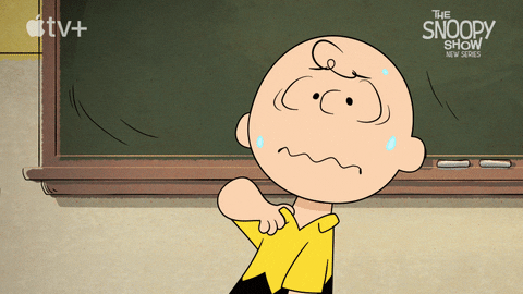 Nervous Charlie Brown GIF by Apple TV+ - Find & Share on GIPHY