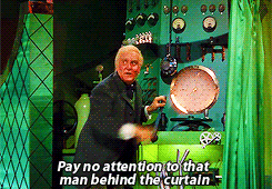 Image result for pay no attention to the man behind the curtain gif