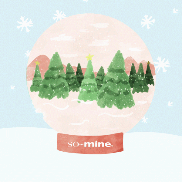 somineproducts holiday snow winter wishes GIF