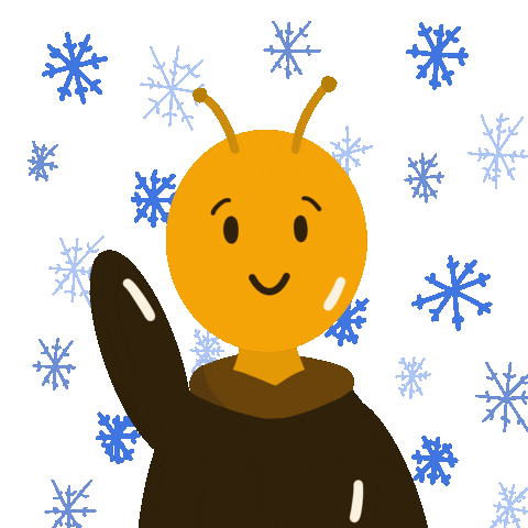 Snow Bee Sticker by cnhkeyclub