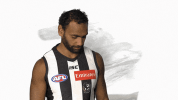 #happy #reaction GIF by CollingwoodFC