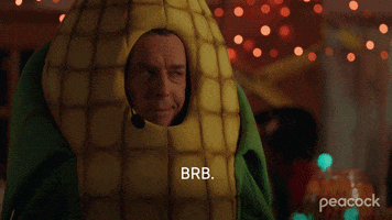 Be Right Back Brb GIF by PeacockTV