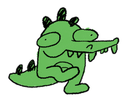 Stumpycroc Sticker