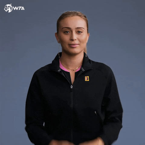 Happy Wink GIF by WTA