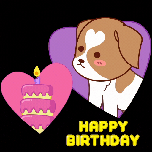 Happy Birthday Heart GIF by MyMorningDog