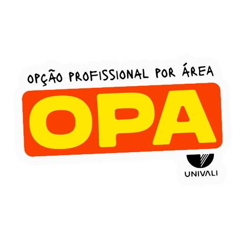 Opaunivali Sticker by Universidade do Vale do Itajaí - Univali