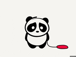 sad panda GIF