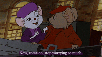 the rescuers worry GIF