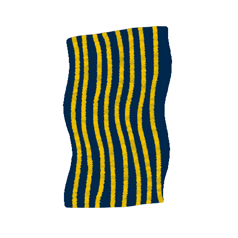 Towel Maize And Blue Sticker by Alumni Association of the University of Michigan