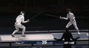 olympic fencing GIF