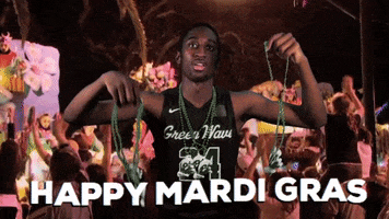 Happy Mardi Gras GIF by GreenWave