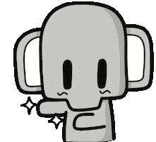 Elephant Bling Sticker by XiangZai