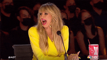Heidi Klum Laugh GIF by America's Got Talent