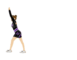 Cheerleader Tumbling Sticker by Alpha Athletics Cheer