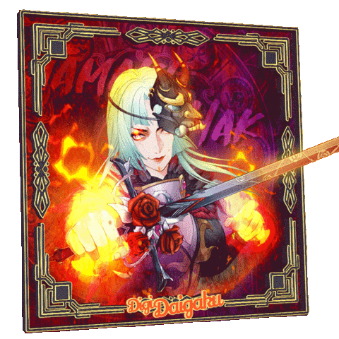Fire Fantasy Sticker by DigiDaigaku