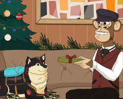 Merry Christmas Dog GIF by Jenkins the Valet