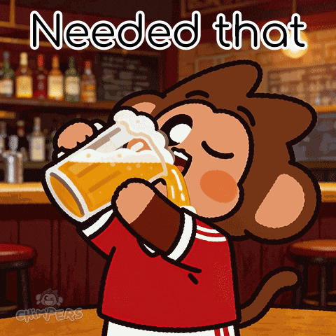 Drunk Happy Hour GIF by Chimpers