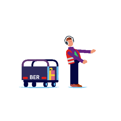 Luggage Ber Sticker by berlinairport