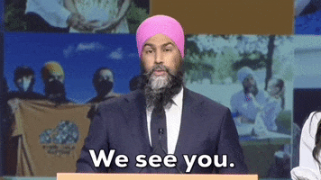 We See You Jagmeet Singh GIF by GIPHY News