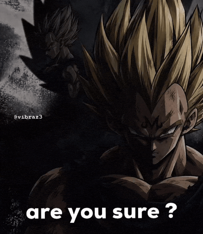 Dragonball Are You Sure GIF