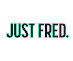 JUST FRED Sticker