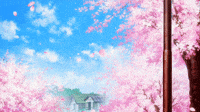 Anime-sakura-tree GIFs - Get the best GIF on GIPHY