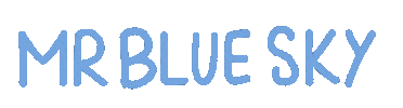 Blue Sky Summer Sticker