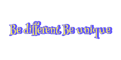 Be Different Be Unique Sticker