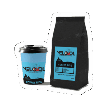 Coffeebag Sticker by Velosol Cycling