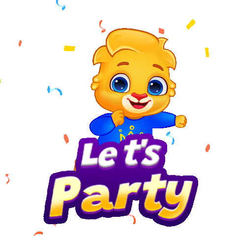 Happy Party Sticker by Lucas and Friends by RV AppStudios
