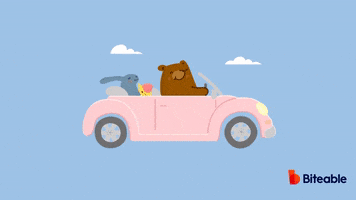 Friends Driving GIF by Biteable