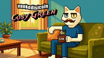 Drinking Coffee Cat GIF by vankedisi