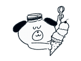Dog Icecream Sticker