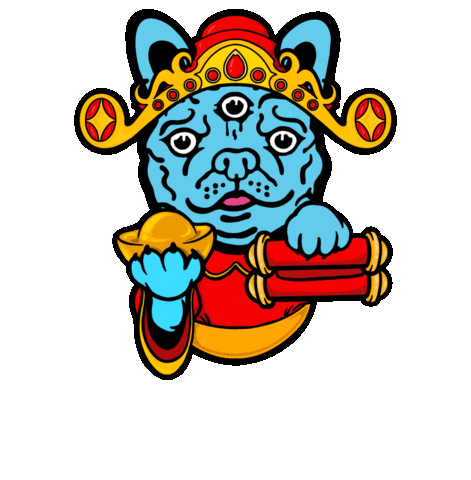 Dachshund Gongxifacai Sticker by Hello Human