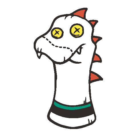 Sockzilla Sticker