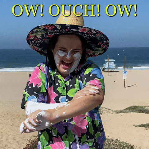 The Beach Reaction GIF by Kel Cripe