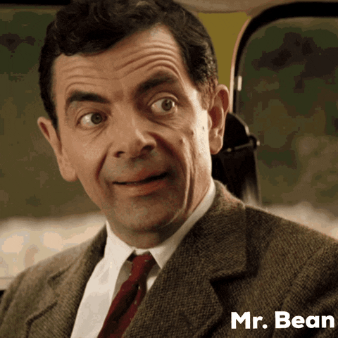 Happy Mr Bean GIF