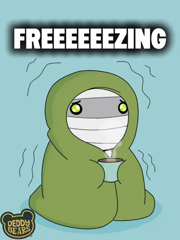 Winter Raining GIF by DeddyBears