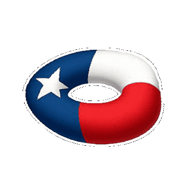 Floating Hill Country Sticker