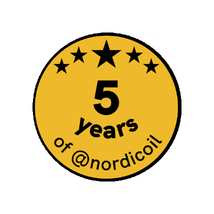 Black And Gold Birthday Sticker by Nordicoil