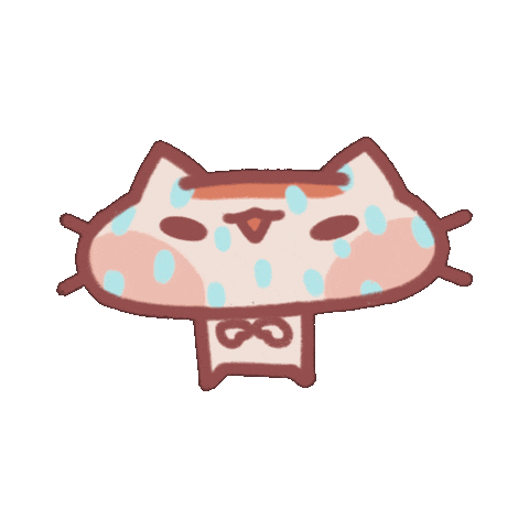 Nervous Cat Sticker
