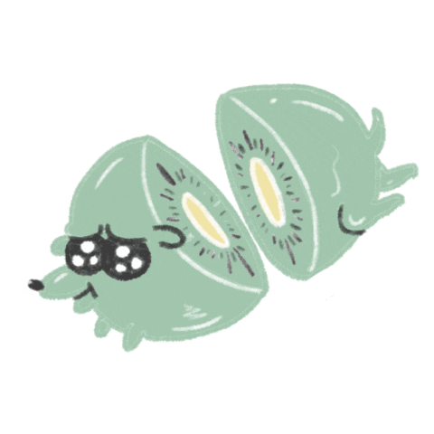 Dog Kiwi Sticker