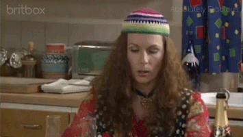 frustrated absolutelyfabulous GIF by britbox