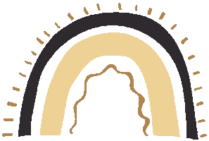 Rainbow Walnut Sticker by Alexsandra Bernharð