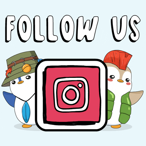 Follow Us Social Media GIF by Pudgy Penguins