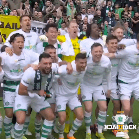 Hoops Celebrate GIF by Celtic Football Club