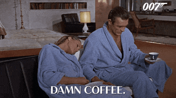 Sean Connery Coffee GIF by James Bond 007
