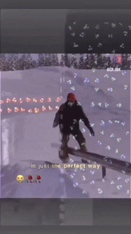 Snow Skiing GIF