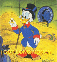 donald duck money gif